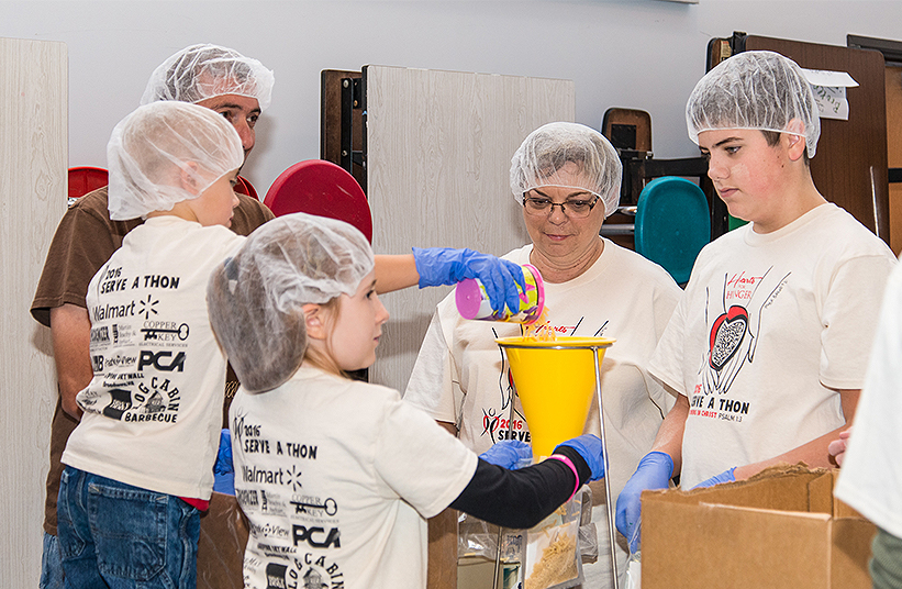 Hearts and hunger project in private schools in harrisonburg va