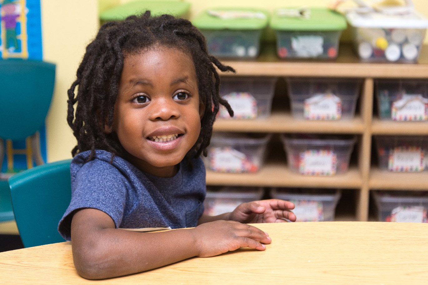 a little girl in preschool’s class