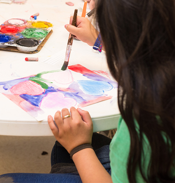 Artmaking at Christian Middle School in VA