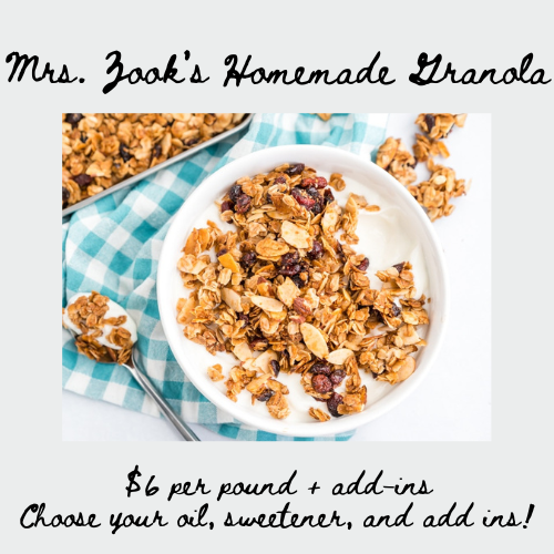 Mrs. Zook’s Homemade Granola (1)